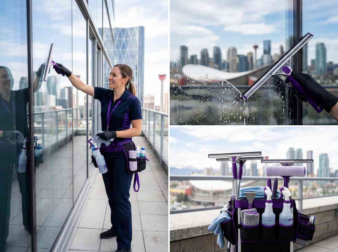 Detail-focused glass, edge, and frame cleaning.